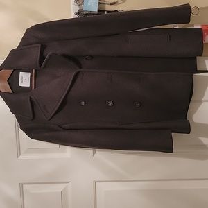 Old Navy dark green pea coat. XS